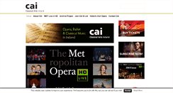 Desktop Screenshot of classicalartsireland.com